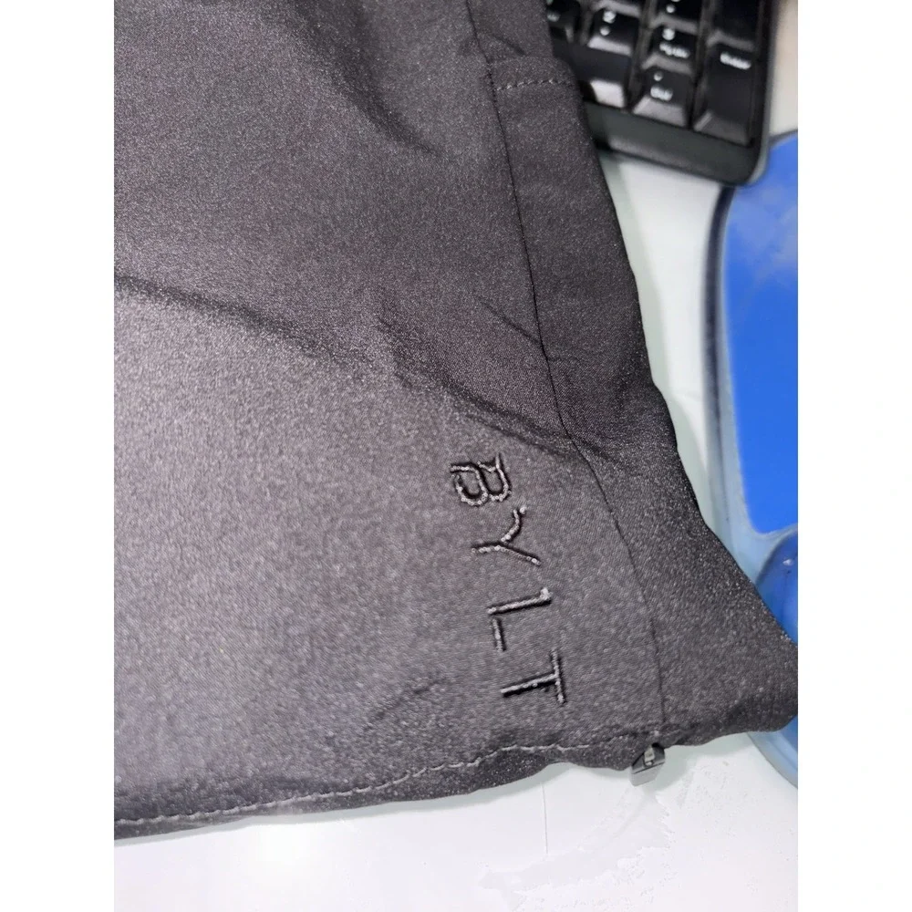 BYLT Pants Mens 38 Black Ace Joggers‎ Stretch Zip Pocket Nylon